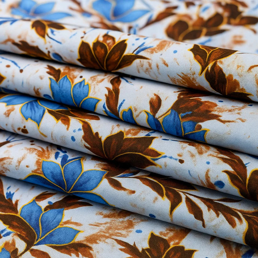 Digital Printed 2 piece Suit Unstitched cotton