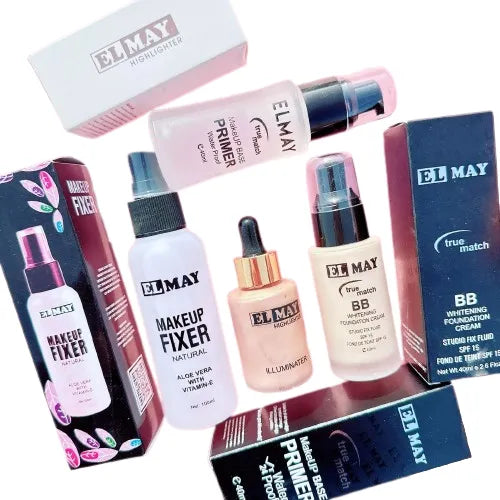 Makeup Deals Of 08 Eyeshadow Pallet Compact Powder Foundation Tube Liquid Concealer Lip Tint 2Pair Eyelash Beauty Blender