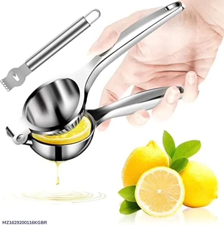 Stainless Steel Lemon Squeezer | Manual Citrus Juicer for Kitchen & Cooking