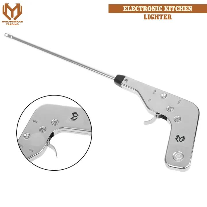 Stainless Steel Gas Lighter | Refillable Kitchen Flame Igniter for Stove & Cooking