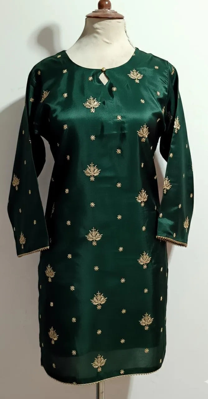 2 Pcs Women's Stitched Lawn Printed Suit
