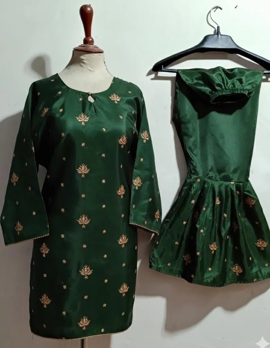 2 Pcs Women's Stitched Lawn Printed Suit