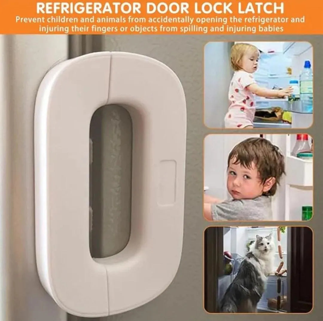 Child Safety Fridge Lock | Baby Proof Refrigerator & Cabinet Lock (1 Pc)