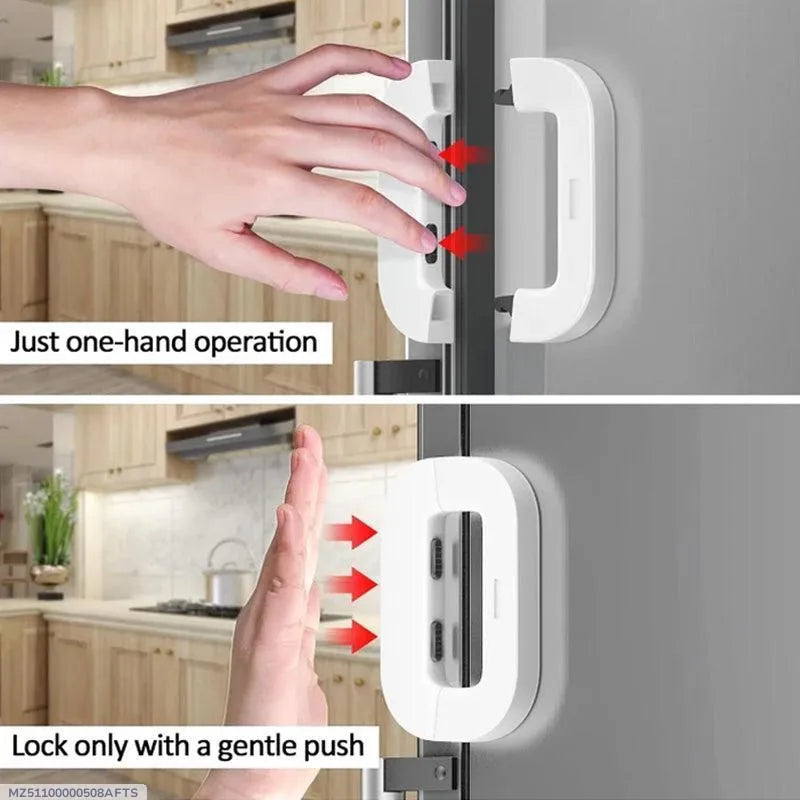 Child Safety Fridge Lock | Baby Proof Refrigerator & Cabinet Lock (1 Pc)