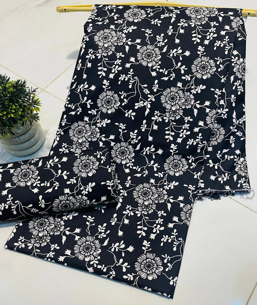 Digital Printed 2 piece Suit Unstitched cotton