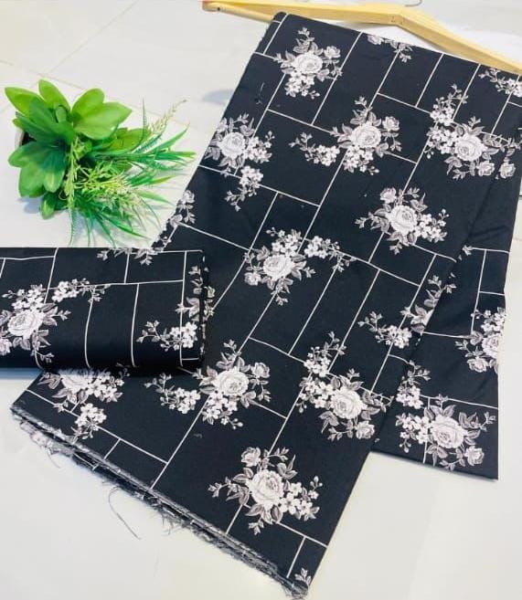 Digital Printed 2 piece Suit Unstitched cotton