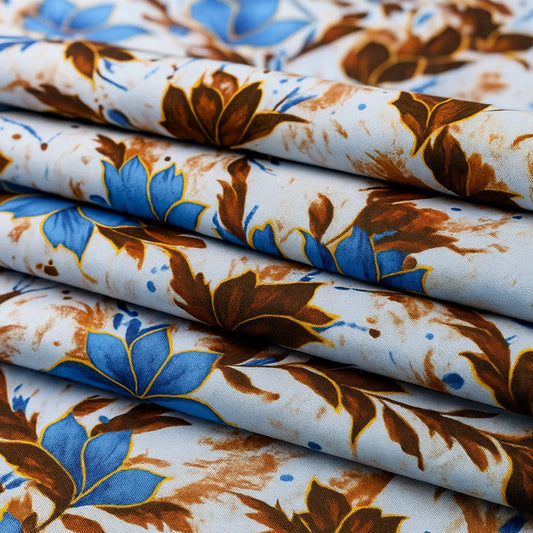 Digital Printed 2 piece Suit Unstitched cotton