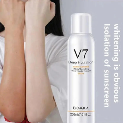 BIOAQUA V7 Vitamin Deep Hydration Brightening Spray with 7-Vitamin Complex for Radiant Skin  Short