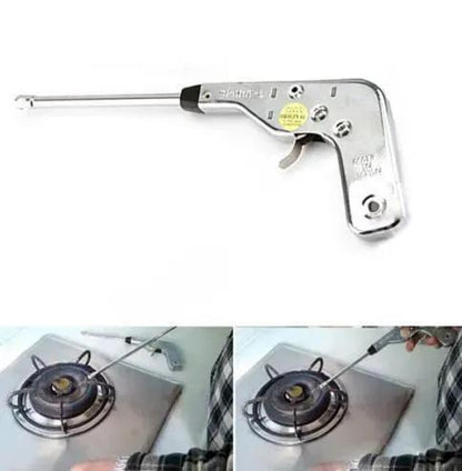 Stainless Steel Gas Lighter | Refillable Kitchen Flame Igniter for Stove & Cooking