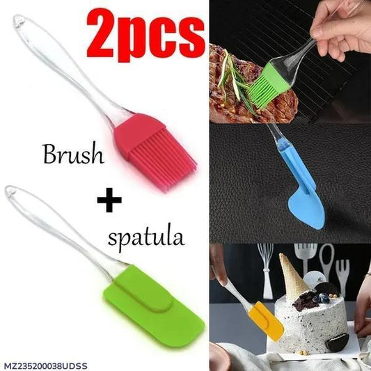 Silicone Brush Set (Pack of 2) | Heat-Resistant Oil & Baking Brushes for Kitchen Cooking