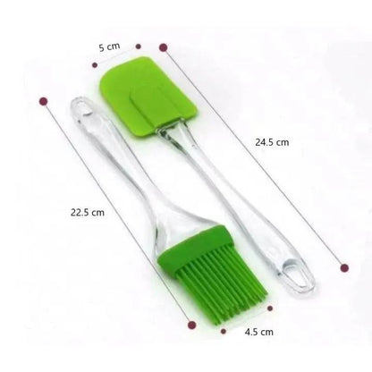 Silicone Brush Set (Pack of 2) | Heat-Resistant Oil & Baking Brushes for Kitchen Cooking