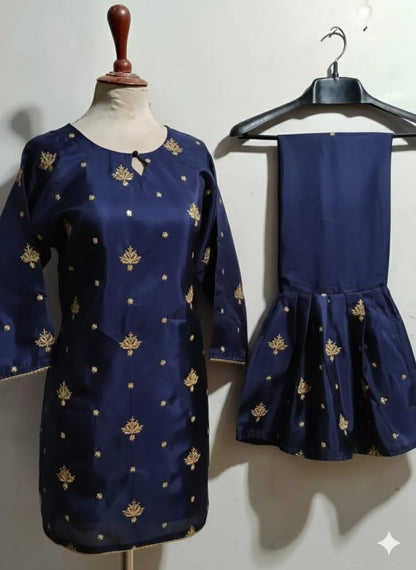 2 Pcs Women's Stitched  Lawn Printed Suit
