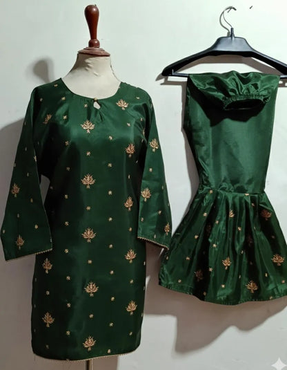 2 Pcs Women's Stitched Lawn Printed Suit