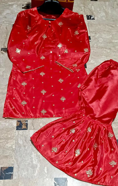2 Pcs Women's Stitched  Lawn Printed Suit