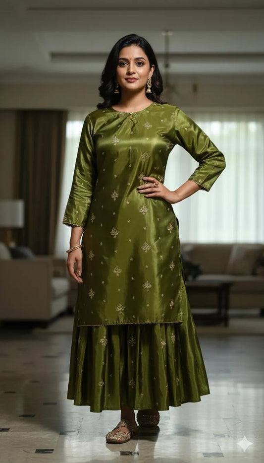 2 Pcs Women's Stitched  Lawn Printed Suit