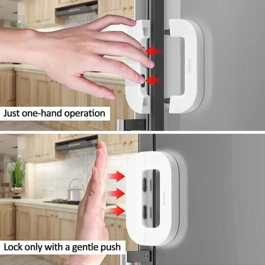 Child Safety Fridge Lock | Baby Proof Refrigerator & Cabinet Lock (1 Pc)
