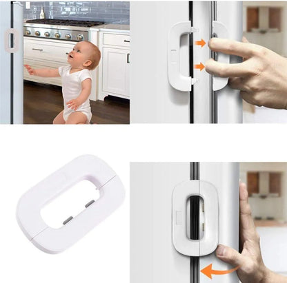 Child Safety Fridge Lock | Baby Proof Refrigerator & Cabinet Lock (1 Pc)