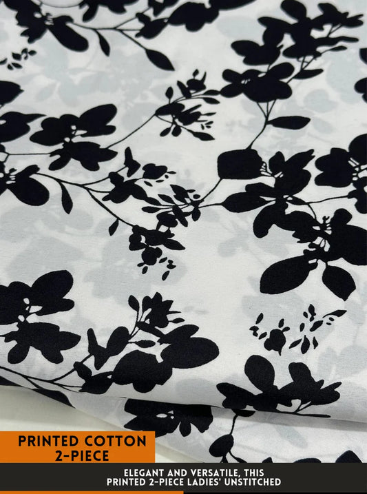 Digital Printed 2 piece Suit Unstitched cotton