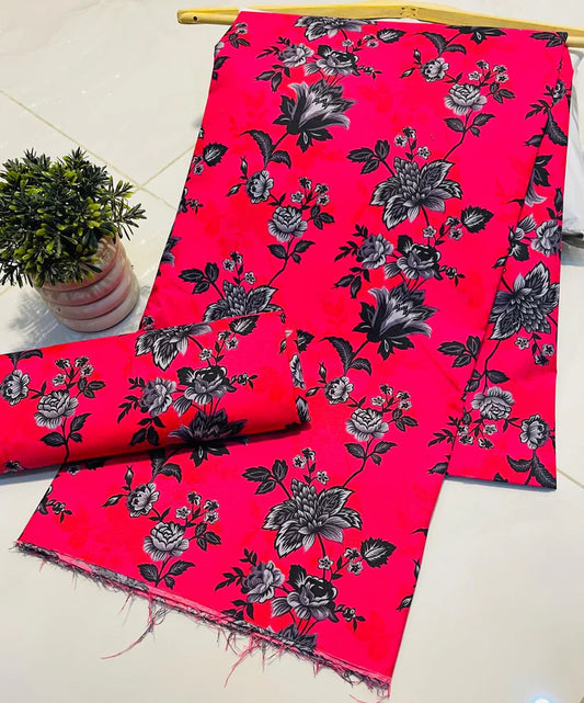 Digital Printed 2 piece Suit Unstitched cotton