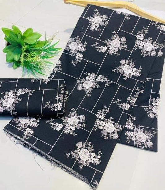 Digital Printed 2 piece Suit Unstitched cotton
